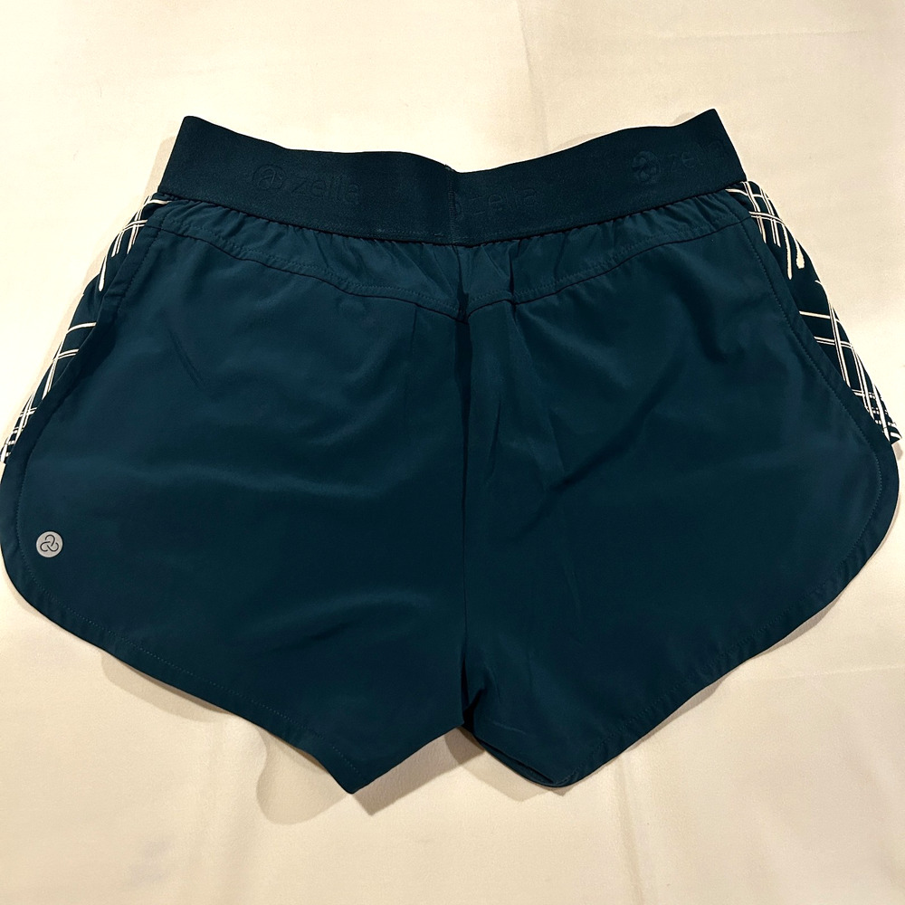 ZELLA Women’s Lined Running Shorts Dark Aqua Blue Size Small